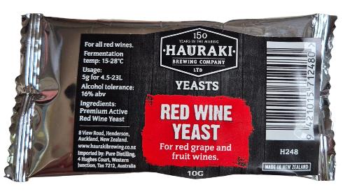 Brewmaster Red Wine Yeast (Ruby) 7g