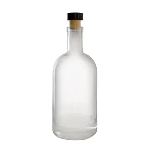 750ml Heavy Glass Round Bottle ***Please read shipping conditions