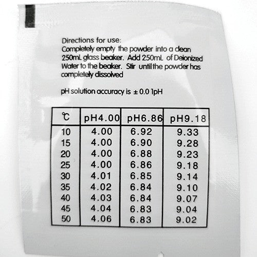pH Buffer Powders