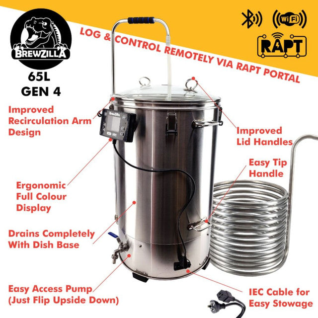 65L BrewZilla Gen 4 **OVERSIZED ITEM -pick up from store only