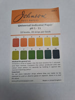 pH Test Strips 1-11 Per Book