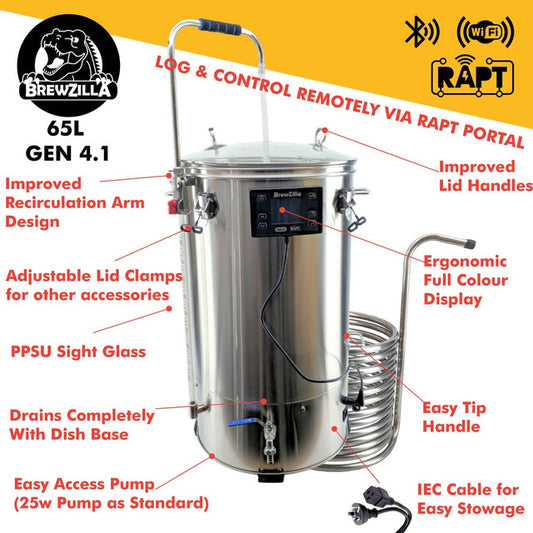 65L BrewZilla Gen 4.1 **OVERSIZED ITEM -pick up from store only, ordered in for you.