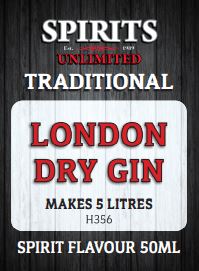 Spirits Unlimited London Dry Gin (H356)