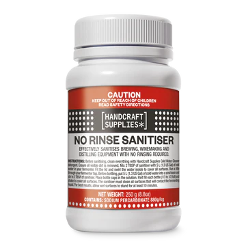 No Rinse Sanitiser (Steriliser) 250g Tub