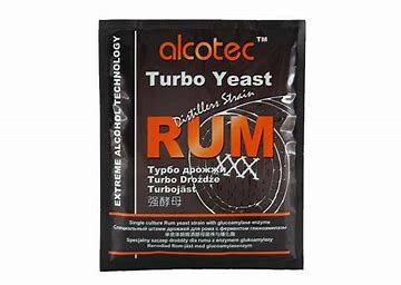 Alcotec Distillers Rum Yeast with Glucoamylase Enzyme (108g) -use Pure Distilling Rum Yeast instead
