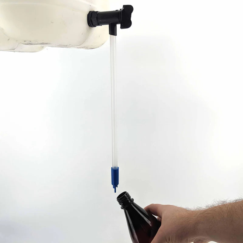 Blue (or Black) Bottle Filling Tube with Valve (and spring)- KL12607