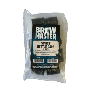 Brewmaster Black Spirit Bottle Caps x 12