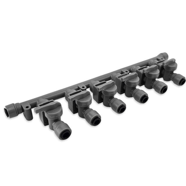 Duotight 8mm x 6-Way Manifold with Check & Isolation Valves (KL46244)