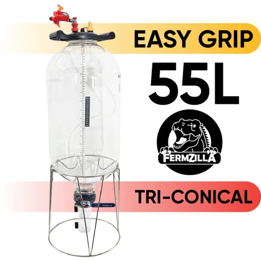 FermZilla - 55L - Tri-Conical Easy-Grip Pressure Fermenter Starter Kit ***Pick up from store item