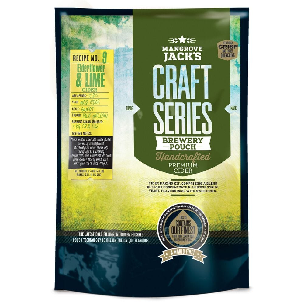 Craft Series Elderflower & Lime Cider #9  2.4kg