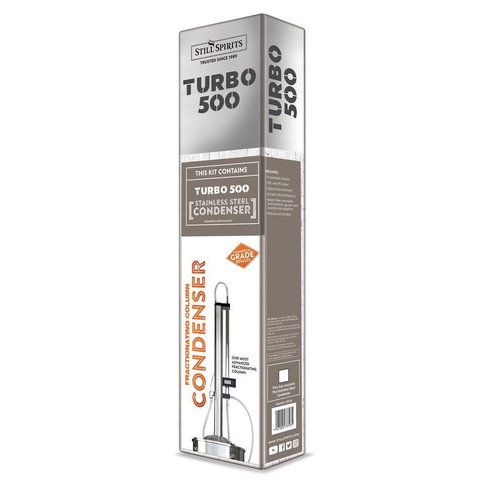 Turbo 500 Complete Reflux Distillery Kit (T500 Stainless Column Still) -Special