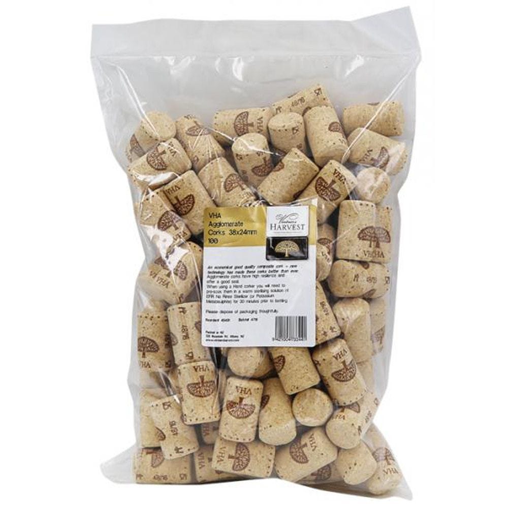 VHA Agglomerate Corks (38x24mm) 100 pack