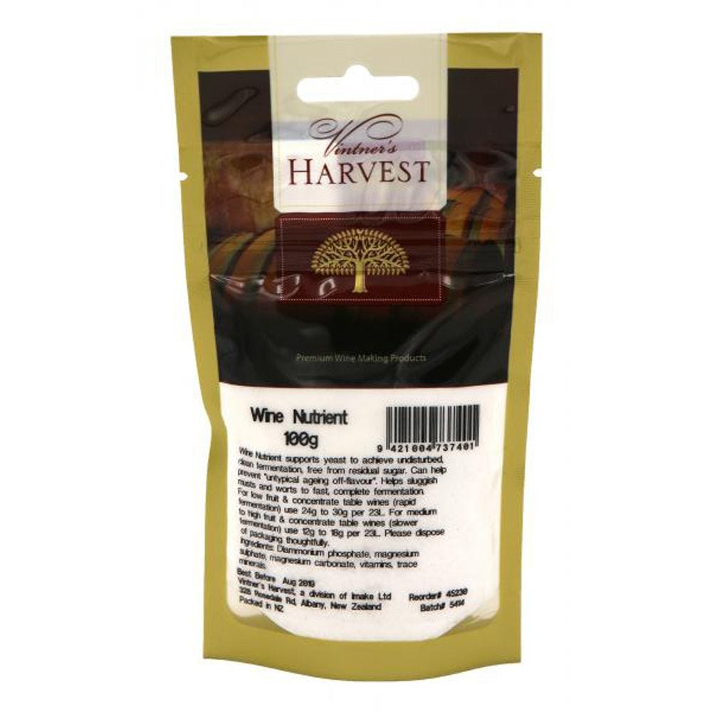 Wine Nutrients 100g