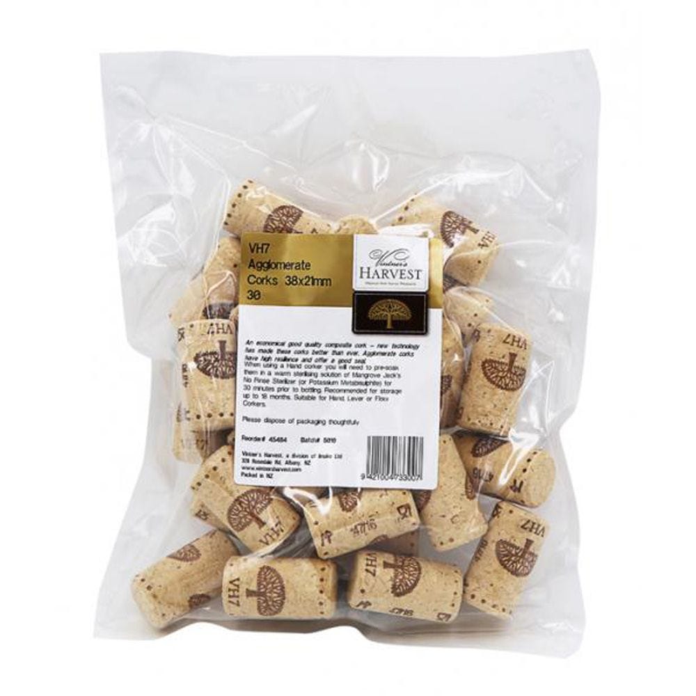 VH7 Agglomerate Corks (38x21mm)  Bag 30