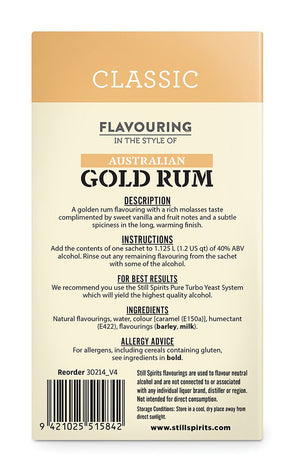 Top Shelf Select Australian Gold Rum