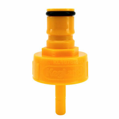 Yellow Carbonation And Line Cleaning Cap - Plastic